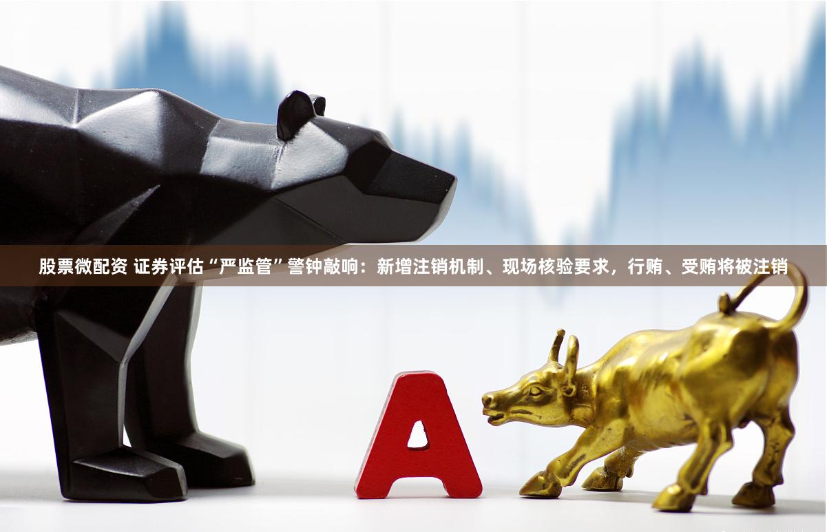 股票微配资 证券评估“严监管”警钟敲响：新增注销机制、现场核验要求，行贿、受贿将被注销